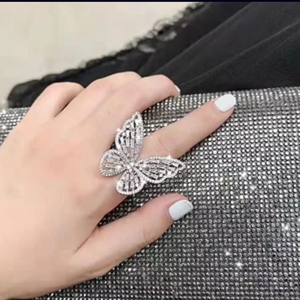 Butterfly adjustable ring - Picture 4 of 4